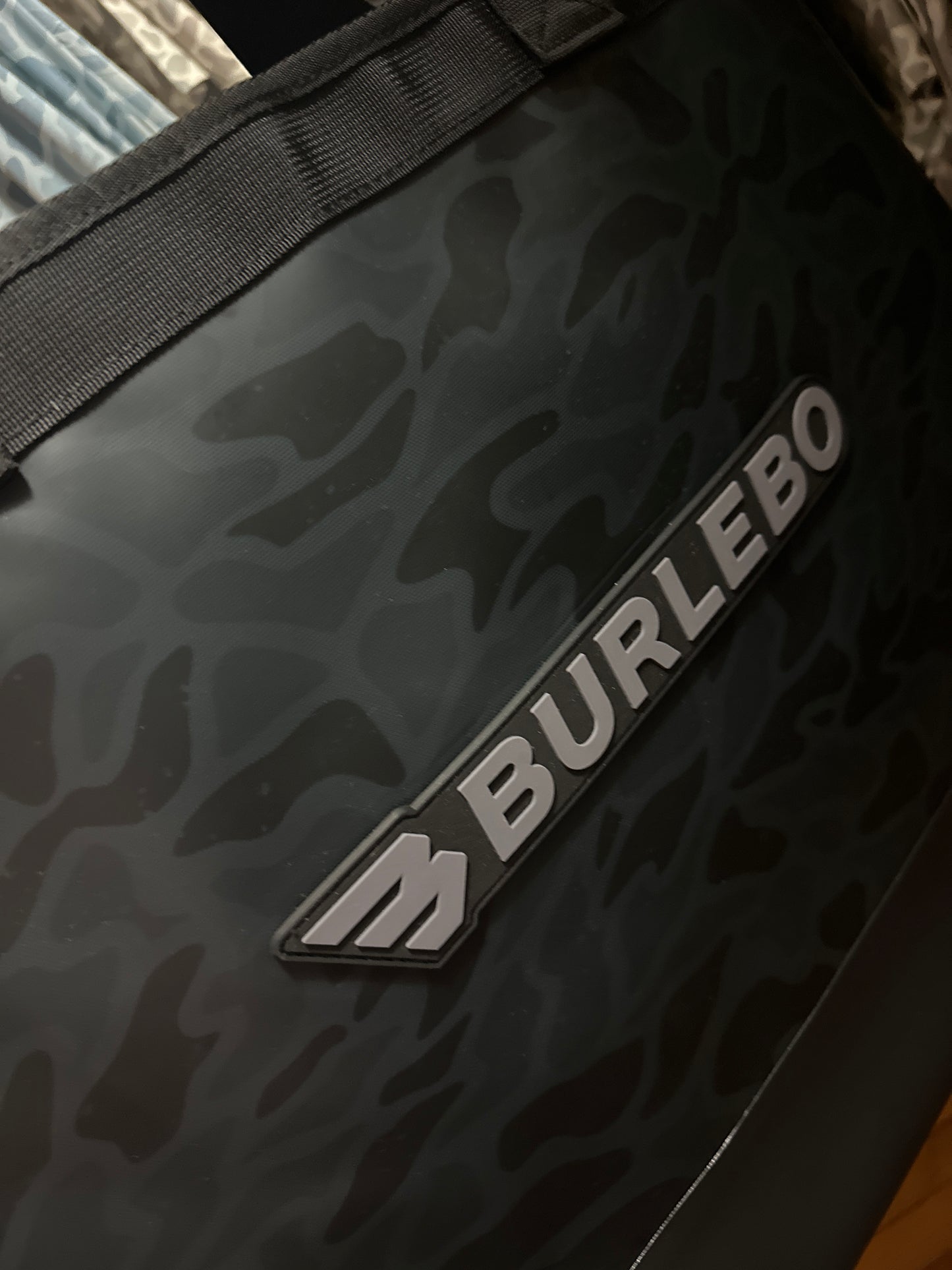 Burlebo | Waterproof Utility Tote | Black Camo