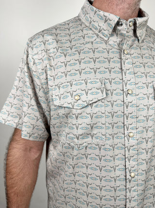 Burlebo | Performance Western Shirt | Skull Rancher