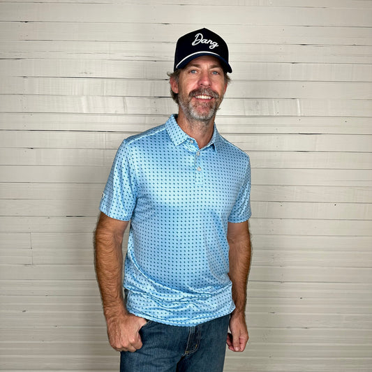 Burlebo | Performance Polo | Texas Light Blue