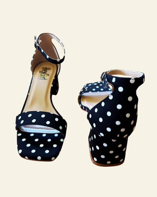 CORKYS | Save the Date | Black White Polka Dots