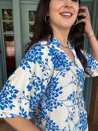 Cherry Blossom Top | Blue