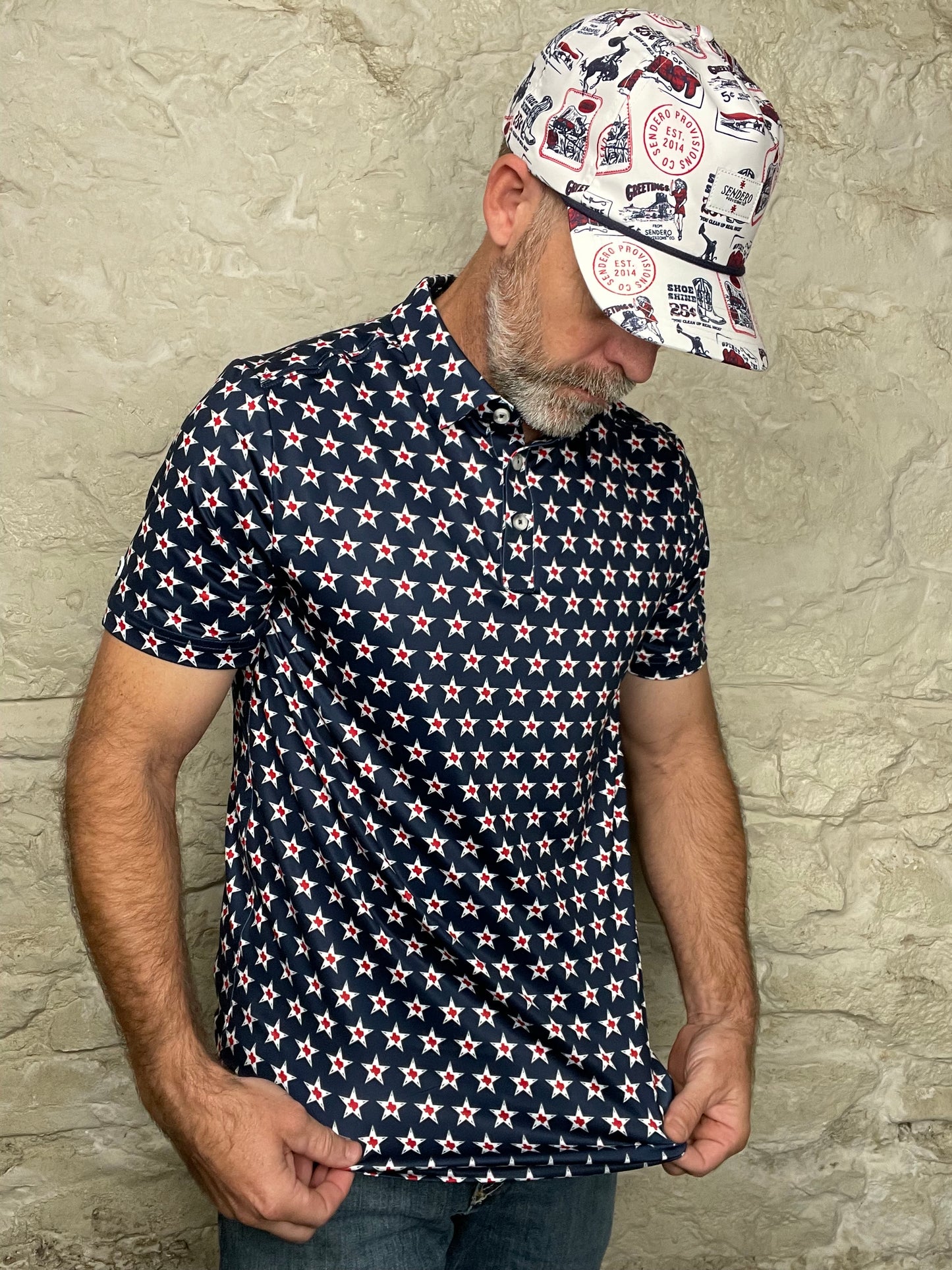 Burlebo | Performance Polo | Texas Vintage Navy