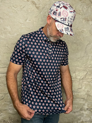 Burlebo | Performance Polo | Texas Vintage Navy