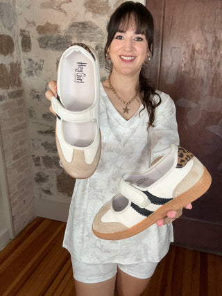 CORKYS | Calm Down Mary Jane Sneaker | Sand Combo