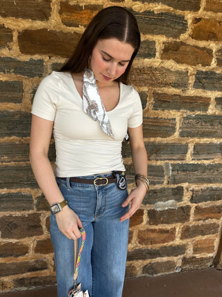 Butter Soft Tee | White Pearl