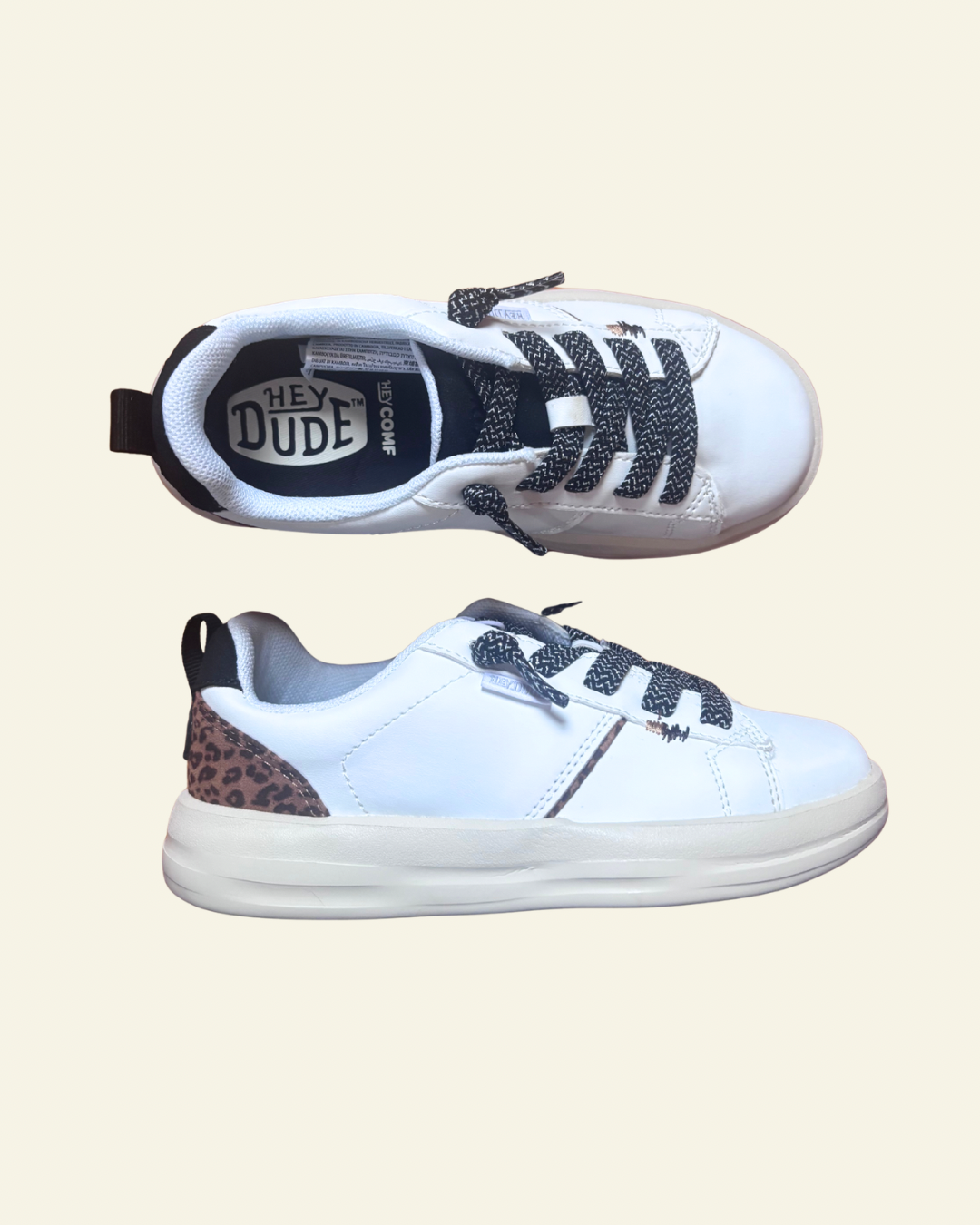 HEYDUDE | Youth | Karina Duo On Point White Leopard