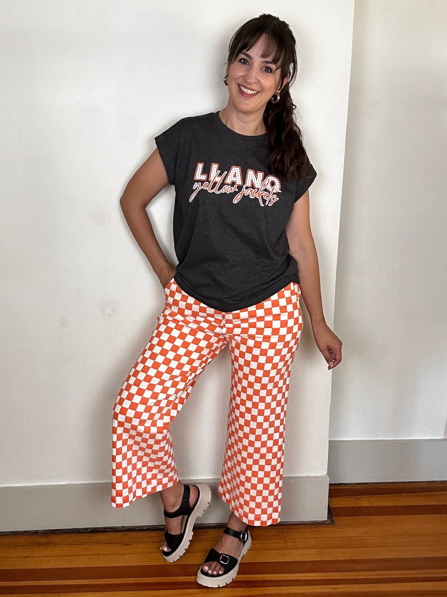 Game Day Tee | Llano Yellow Jackets | Charcoal