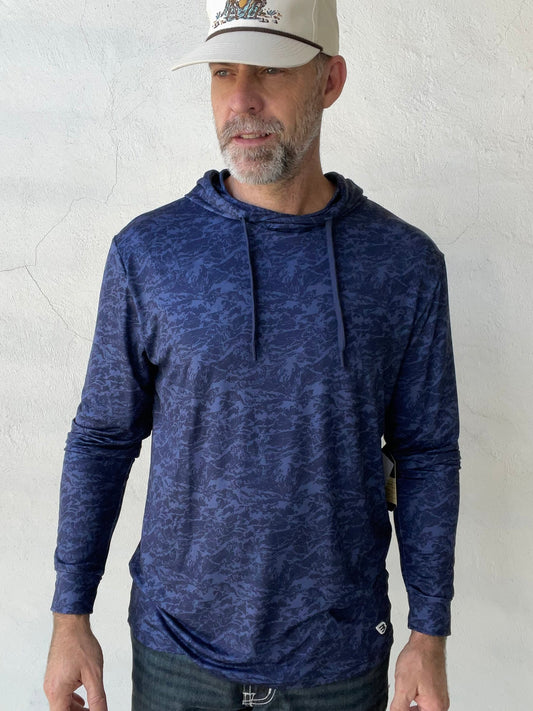Burlebo | Performance Hoodie | Marsh Camo - Navy