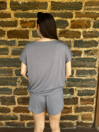 Every Day Set | Short Sleeve Top + Shorts | Latte