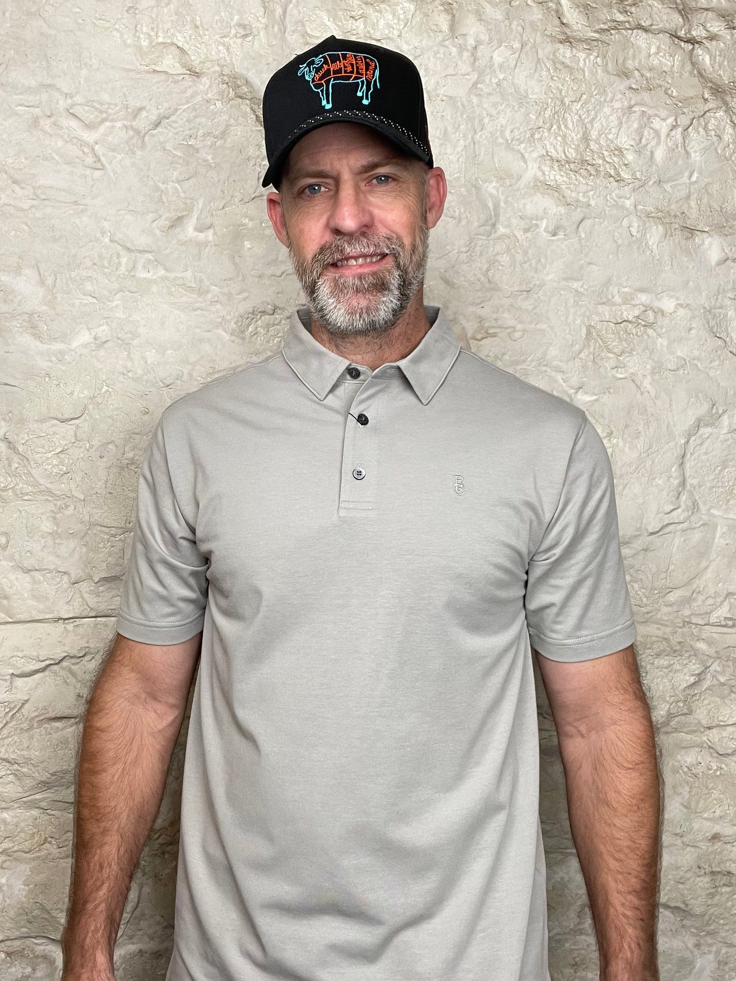 Raised by Coyotes | Gray Go Everywhere Polo