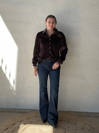 Women's Long Sleeve | Brown Velvet