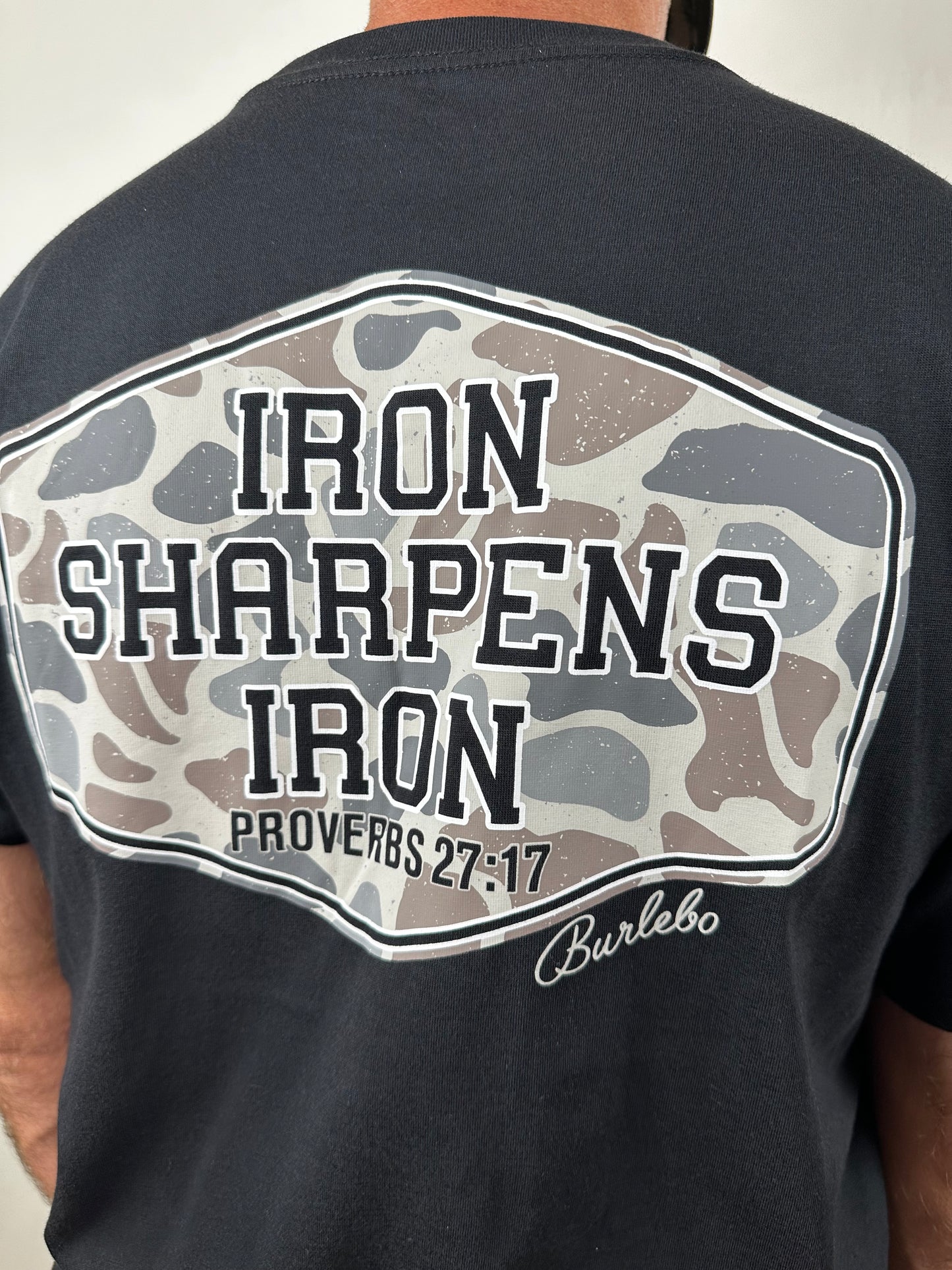 Burlebo | Tee | Iron Sharpens Iron | Black