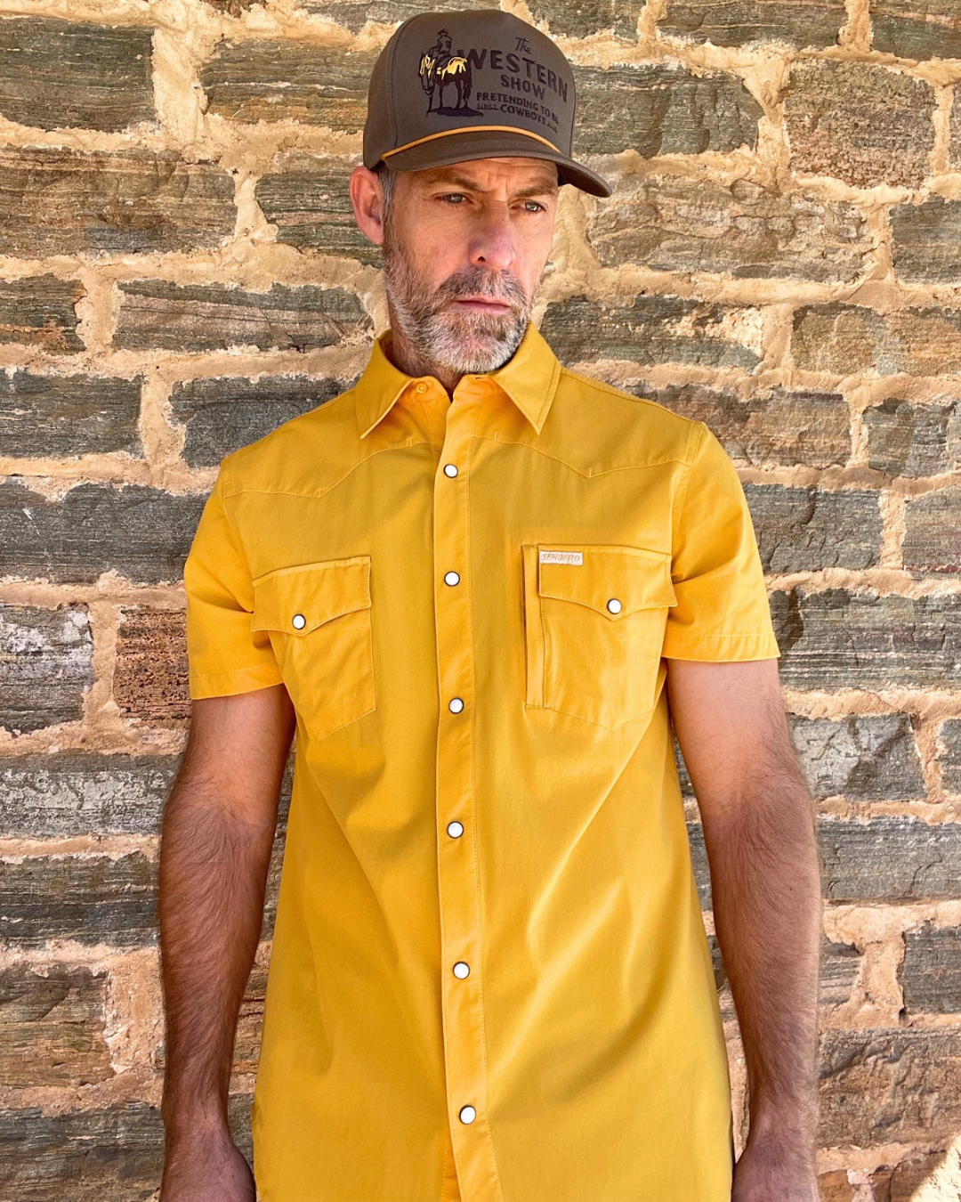 Sendero | Confluence Tech Shirt Short Sleeve| Mustard