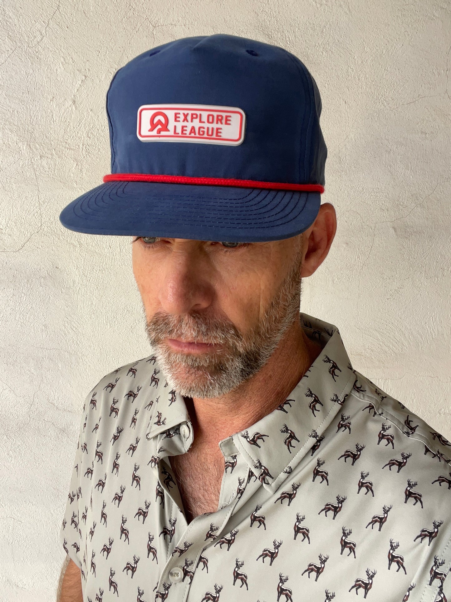 Explore League | Blue Red Cap 256 | Red PVC Patch