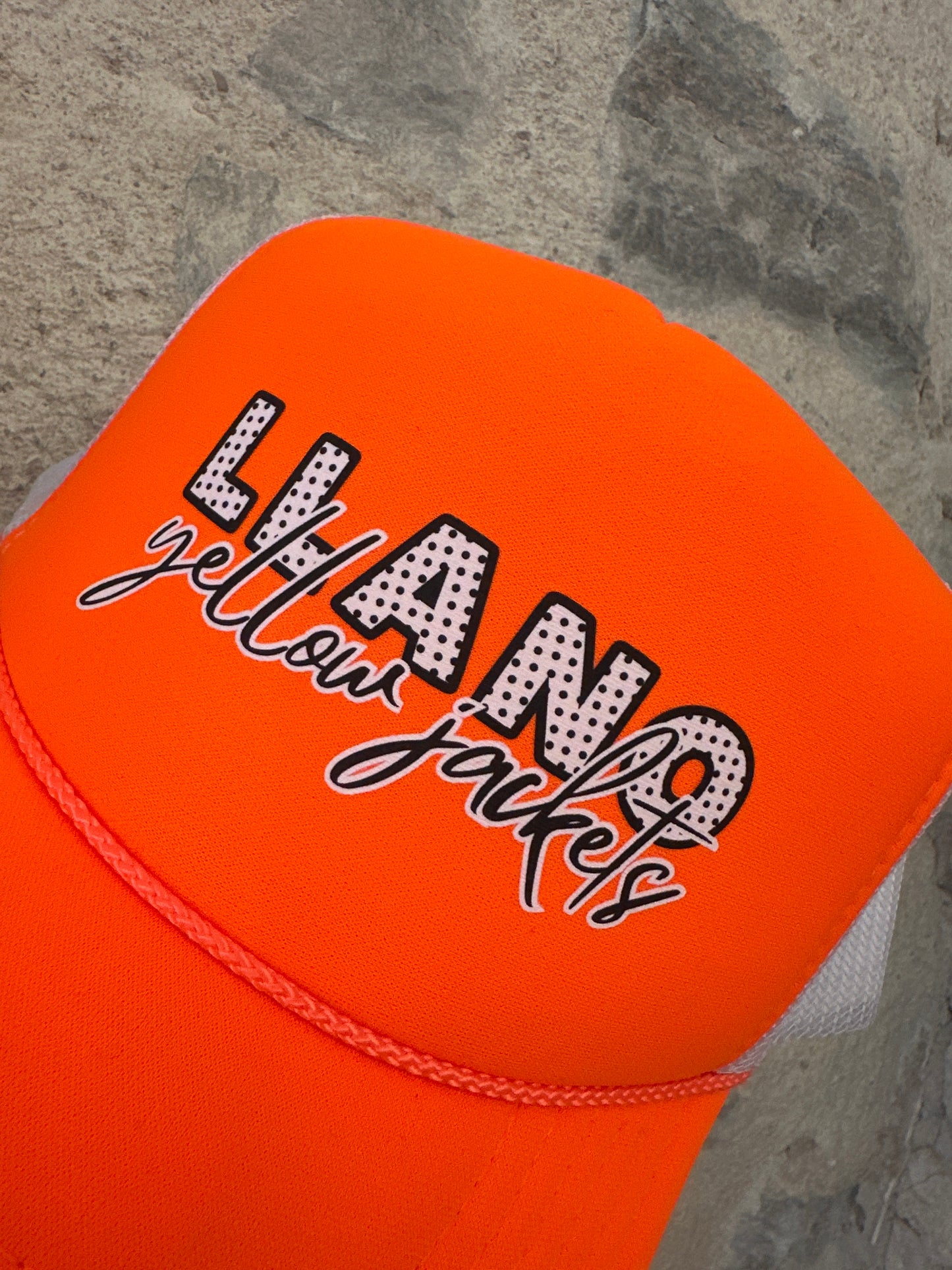 Llano Yellow Jacket Foam Cap | Neon Front + White Back