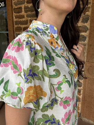 Maritza Short Sleeve Top | Green