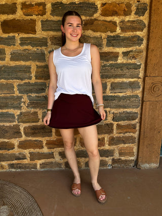 Simple Sleeveless Tank | White