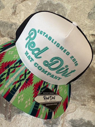Red Dirt Hat - Buckaroo | Aztec - White/Navy