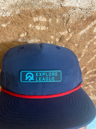 Explore League | Blue Red Cap 256 | Blue PVC Patch