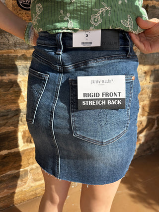 Judy Blue | Rigid Magic Jean Mini Skirt | Darn Denim