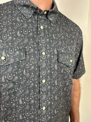 Burlebo | Performance Western Shirt | Paisley Spurs