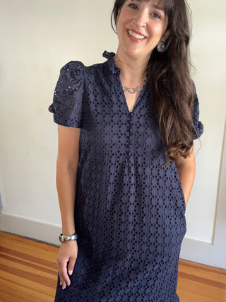 Bellissima Midi Dress | Navy
