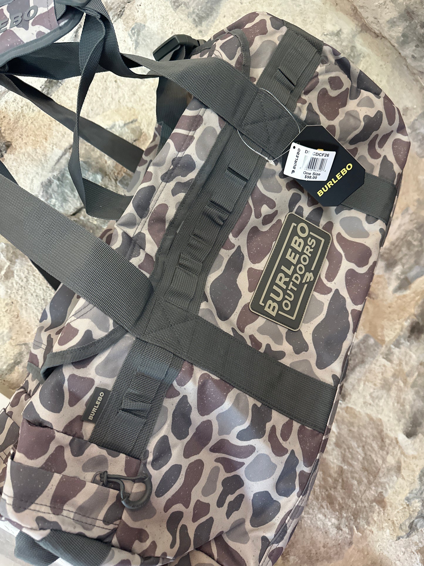 Burlebo | Duffle Bag | Classic Deer Camo | Outdoor Patch