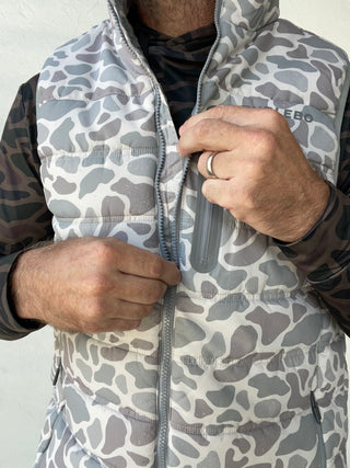 Burlebo | Puffer Vest| Classic Deer Camo