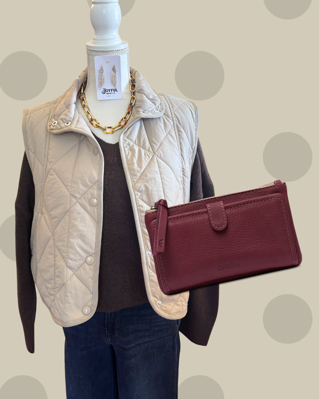 Phoebe Quilted Puffer Vest | Khaki