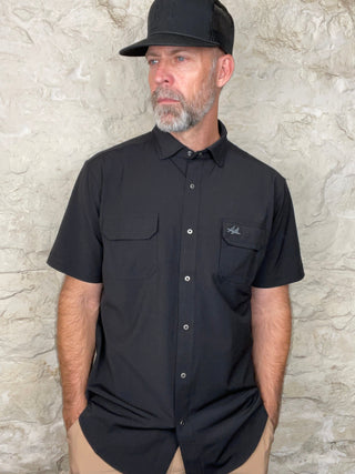 Two Dove Outdoors | The Rio Short Sleeve | Permian -  Black