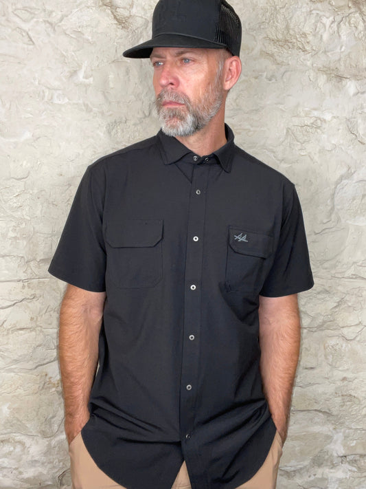 Two Dove Outdoors | The Rio Short Sleeve | Permian -  Black