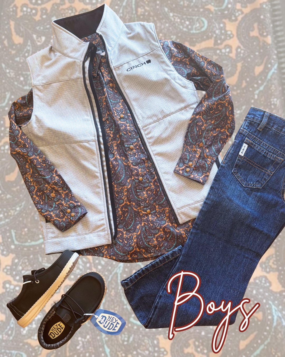 CINCH | Boys Bonded Vest | Gray