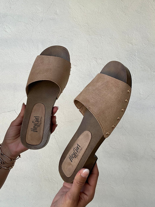 CORKYS | Mind Your Business | Camel Faux Suede