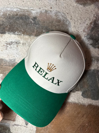 Relax Cap | Green + Natural