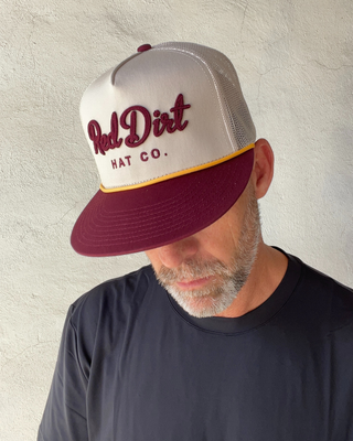Red Dirt Hat - Cowboy Roy Maroon khaki