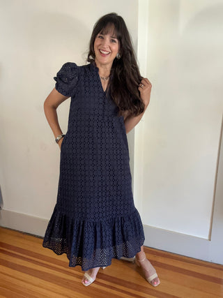 Bellissima Midi Dress | Navy