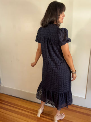 Bellissima Midi Dress | Navy