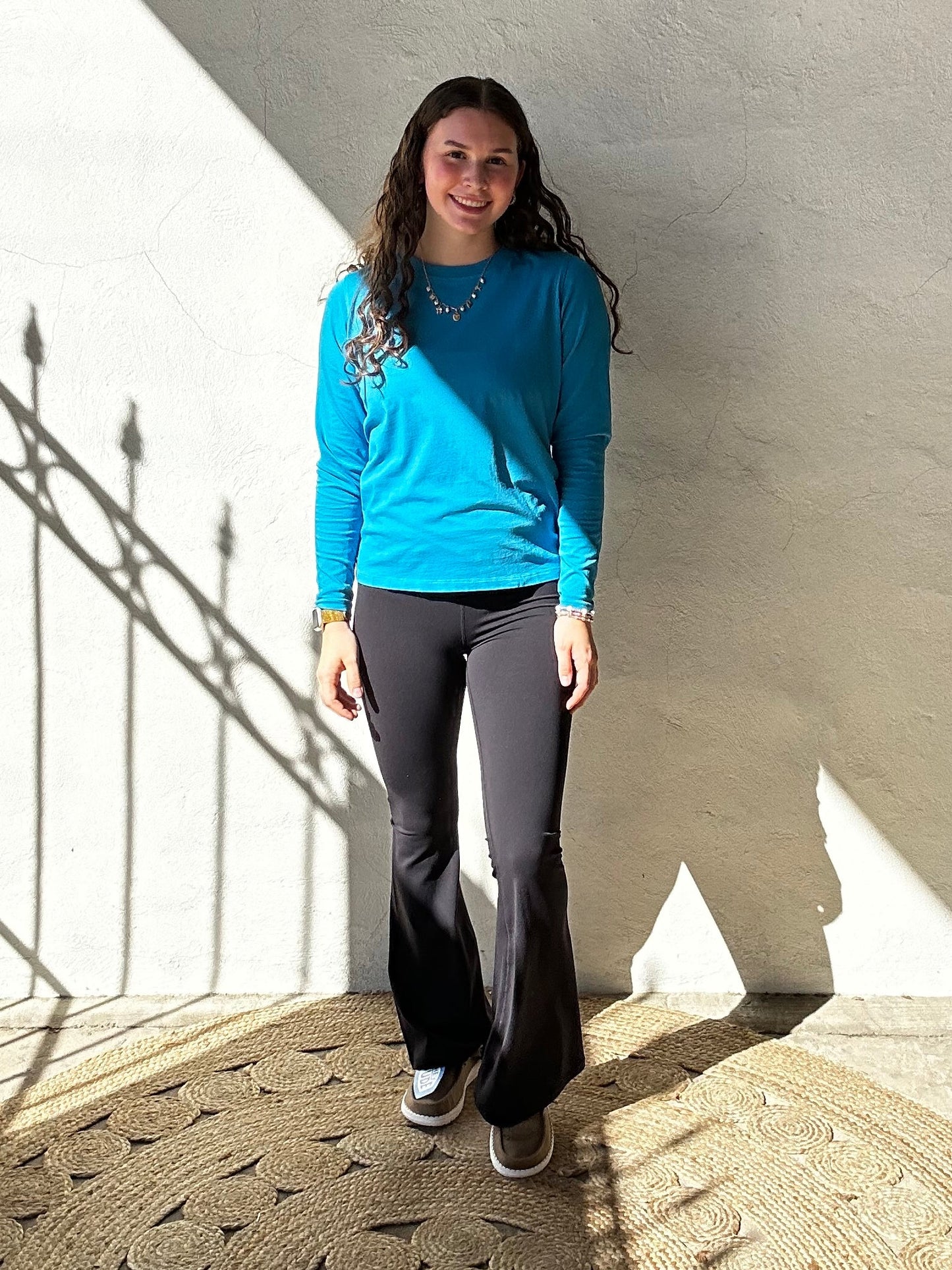 Pima Cotton Long Sleeve Tee | Blue Jay