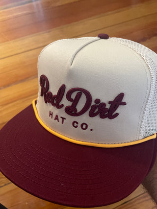 Red Dirt Hat - Cowboy Roy Maroon khaki