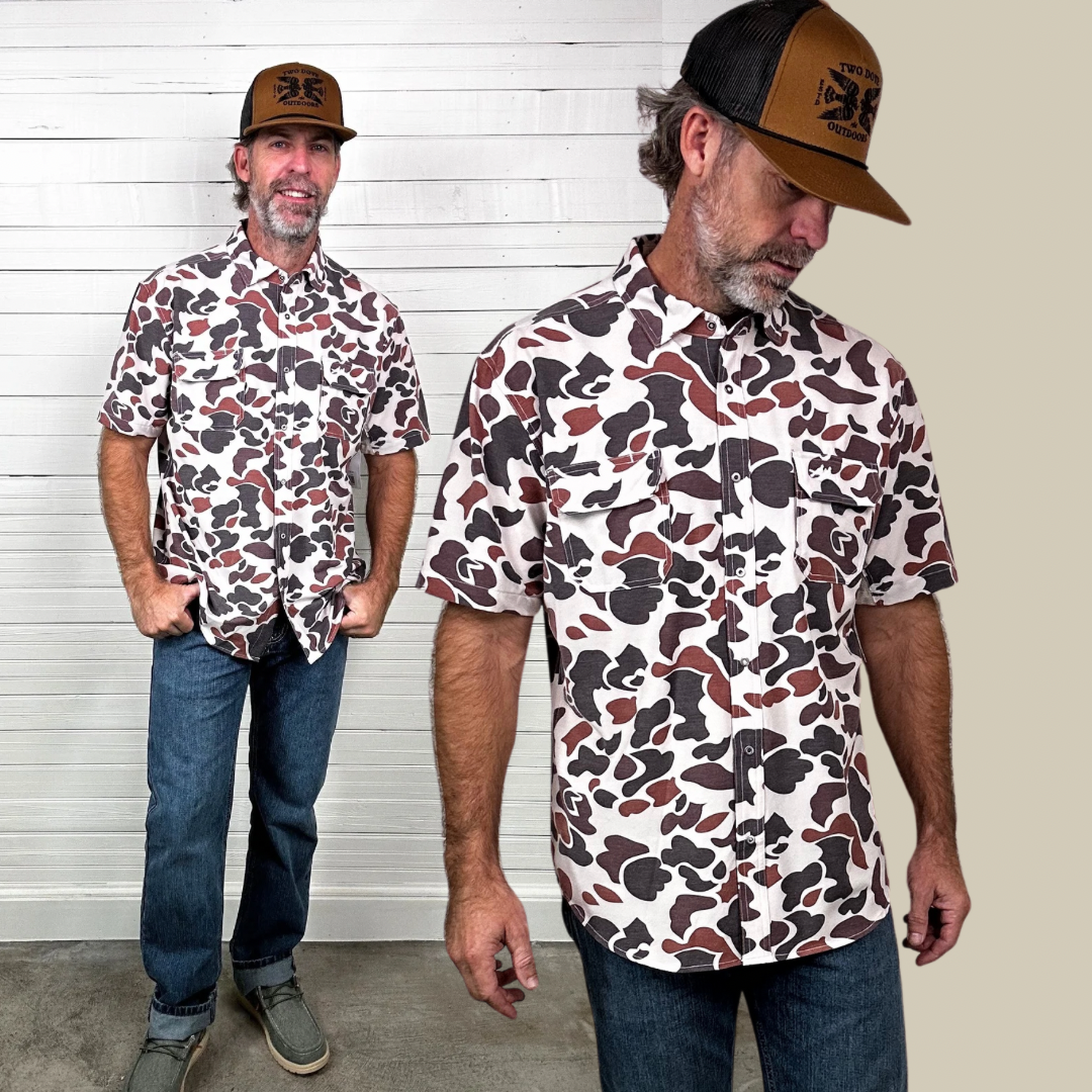 Two Dove Outdoors | The Rio Short Sleeve | Boone Vintage Camo