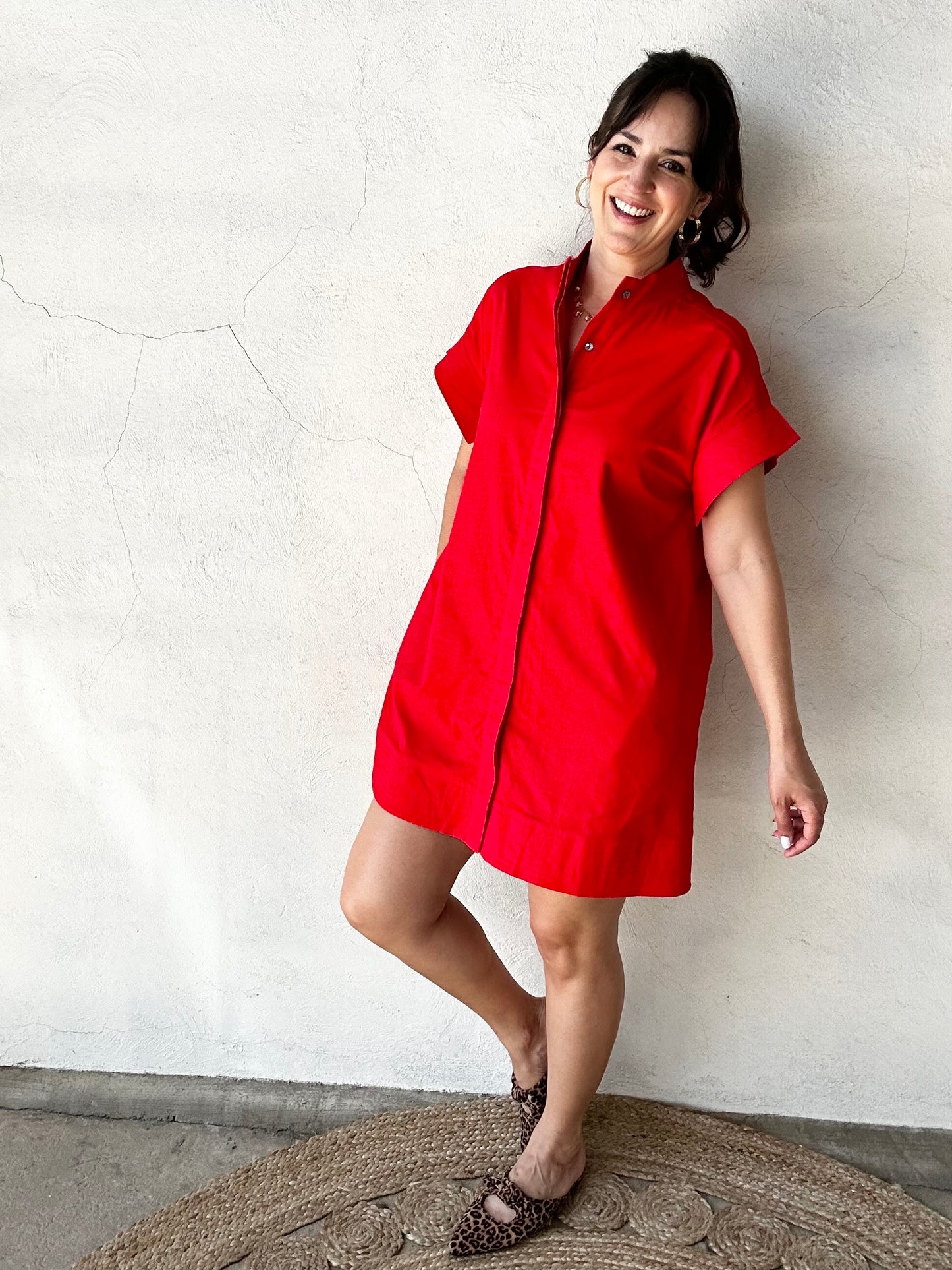 Poppy Mini Dress | Red
