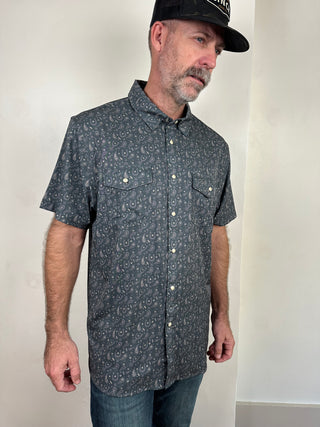 Burlebo | Performance Western Shirt | Paisley Spurs