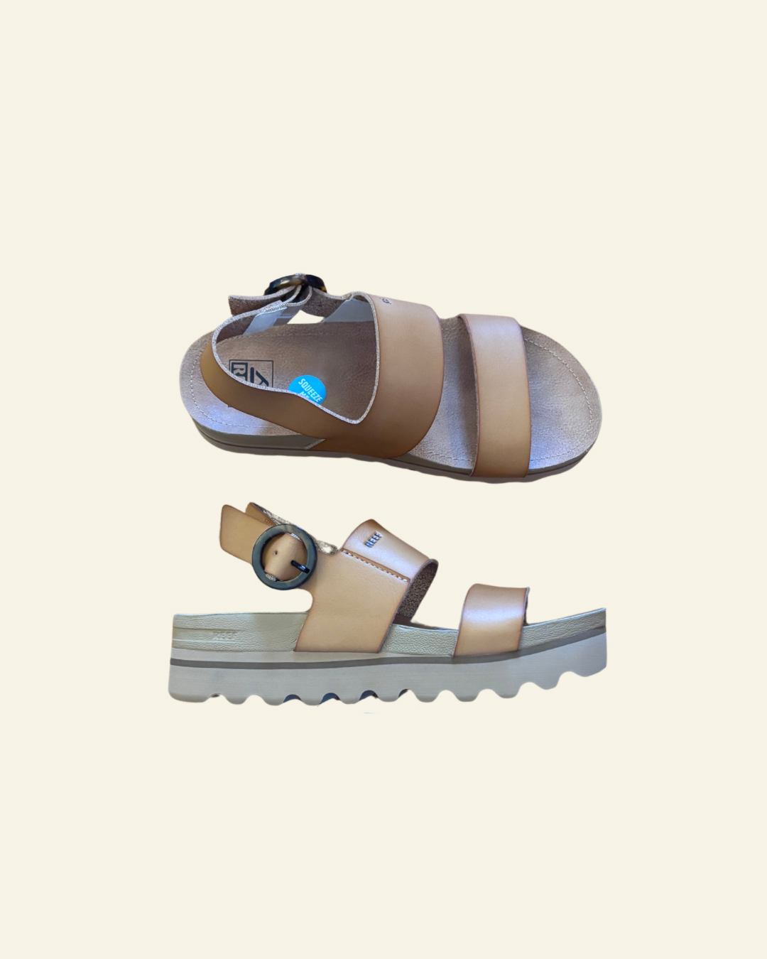 Reef | Vista Hi Buckle Sandal | Natural