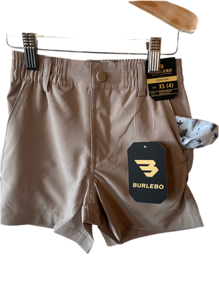 Burlebo | YOUTH Everyday Short | Cobblestone Khaki Duck Hunt Pocket
