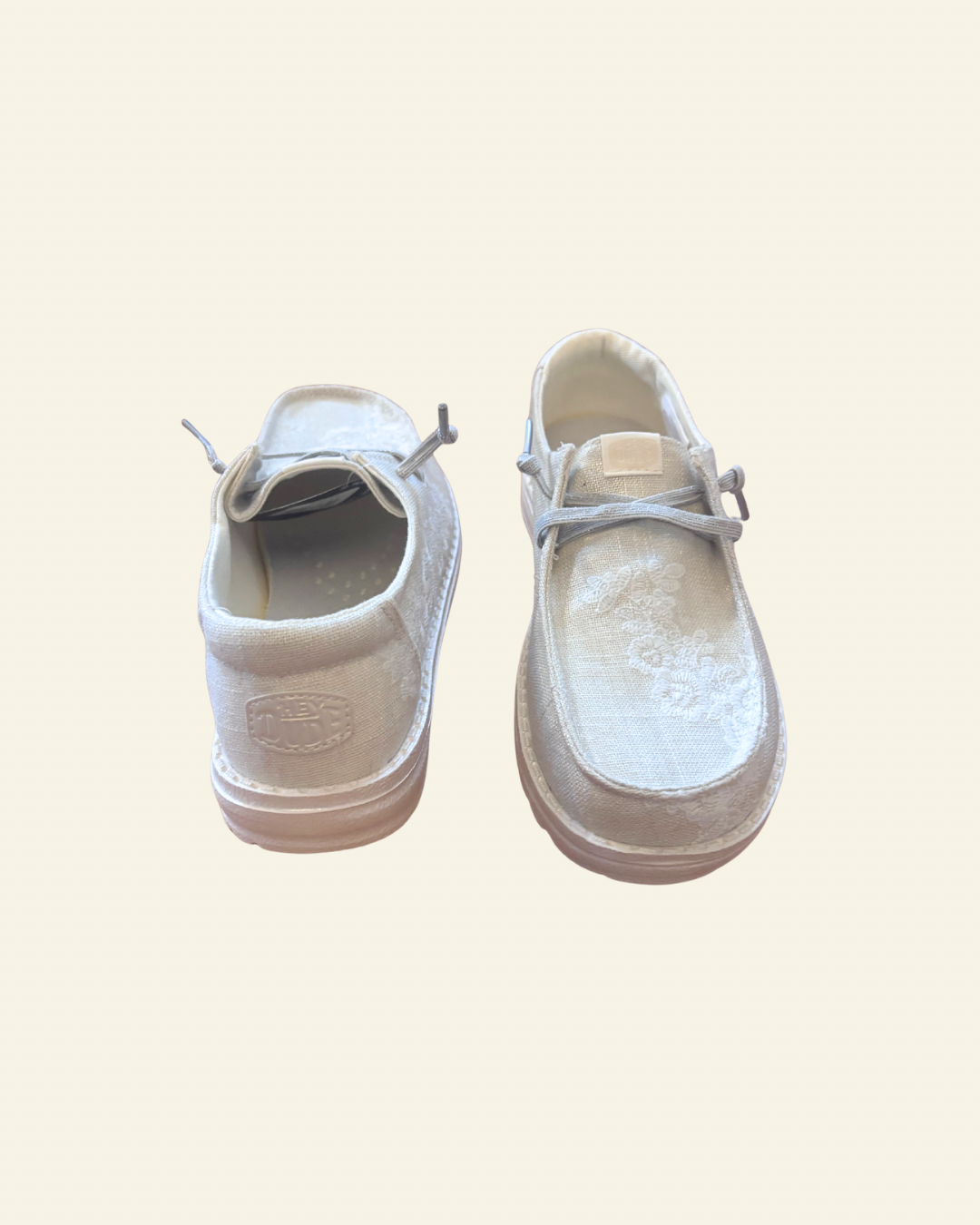 Hey Dude | Wendy Floral Lace | Egret