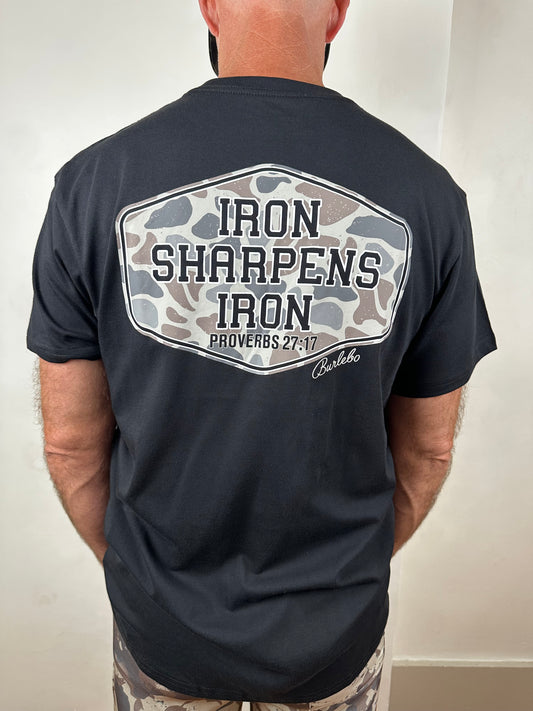 Burlebo | Tee | Iron Sharpens Iron | Black