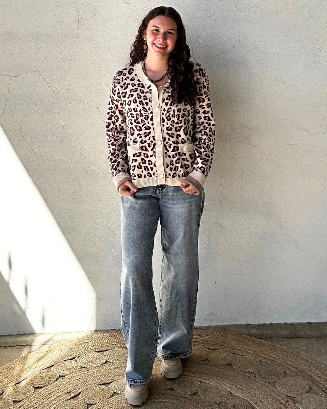 Fantastic Leopard Cardigan | Cream + Multi