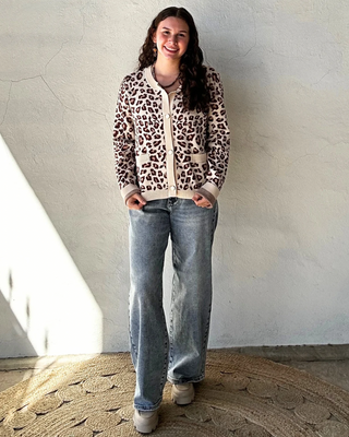 Fantastic Leopard Cardigan | Cream + Multi