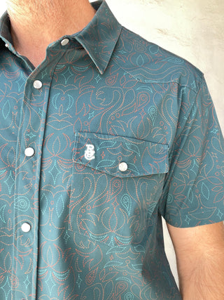 Raised by Coyotes Cowboy Threads Pearl Snap