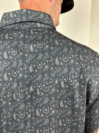 Burlebo | Performance Western Shirt | Paisley Spurs